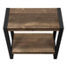 I 2852 Accent Table - Brown Reclaimed Wood-Look / Black Metal - Furniture Depot (7881102360824)