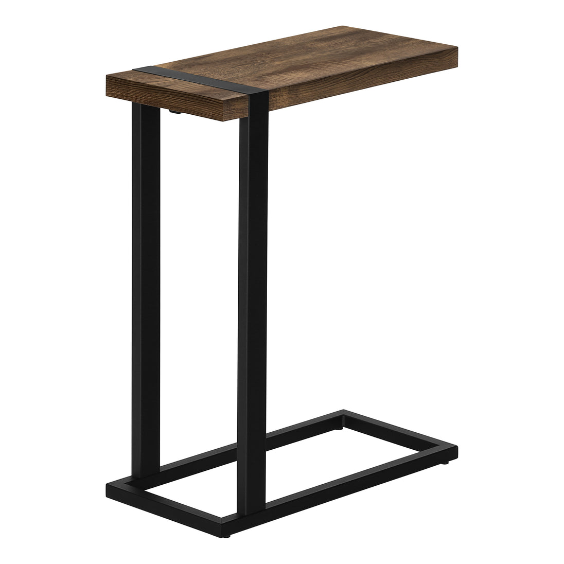 I 2853 Accent Table - Brown Reclaimed Wood-Look / Black Metal - Furniture Depot (7881102491896)