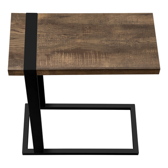 I 2853 Accent Table - Brown Reclaimed Wood-Look / Black Metal - Furniture Depot (7881102491896)