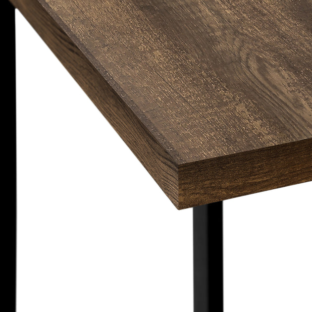 I 2853 Accent Table - Brown Reclaimed Wood-Look / Black Metal - Furniture Depot (7881102491896)