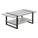 I 2855 Coffee Table - Grey Reclaimed Wood-Look / Black Metal - Furniture Depot (7881102688504)