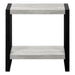 I 2857 Accent Table - Grey Reclaimed Wood-Look / Black Metal - Furniture Depot (7881103081720)