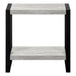 I 2857 Accent Table - Grey Reclaimed Wood-Look / Black Metal - Furniture Depot (7881103081720)