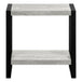 I 2857 Accent Table - Grey Reclaimed Wood-Look / Black Metal - Furniture Depot (7881103081720)