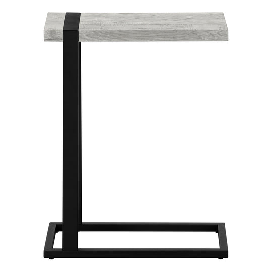 I 2858 Accent Table - Grey Reclaimed Wood-Look / Black Metal - Furniture Depot