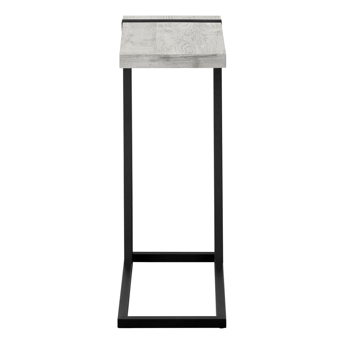 I 2858 Accent Table - Grey Reclaimed Wood-Look / Black Metal - Furniture Depot