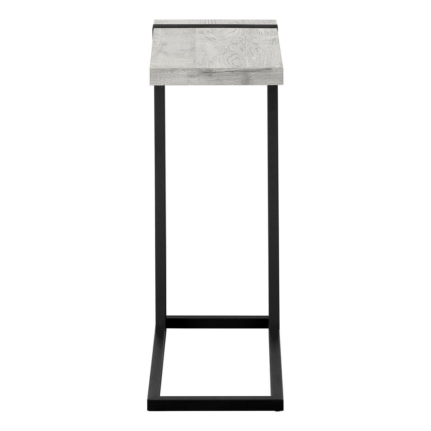 I 2858 Accent Table - Grey Reclaimed Wood-Look / Black Metal - Furniture Depot