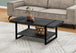 I 2860 Coffee Table - Black Reclaimed Wood-Look / Black Metal - Furniture Depot (7881103311096)