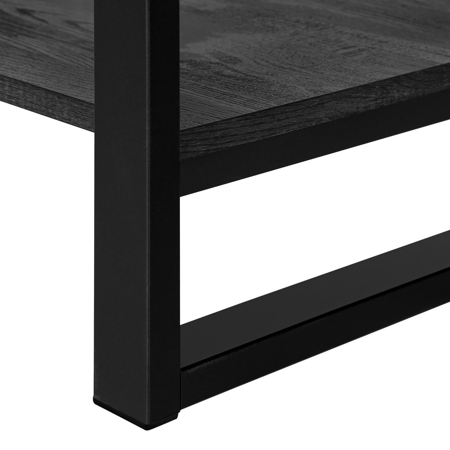 I 2860 Coffee Table - Black Reclaimed Wood-Look / Black Metal - Furniture Depot (7881103311096)