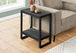 I 2862 Accent Table - Black Reclaimed Wood-Look / Black Metal - Furniture Depot (7881103704312)