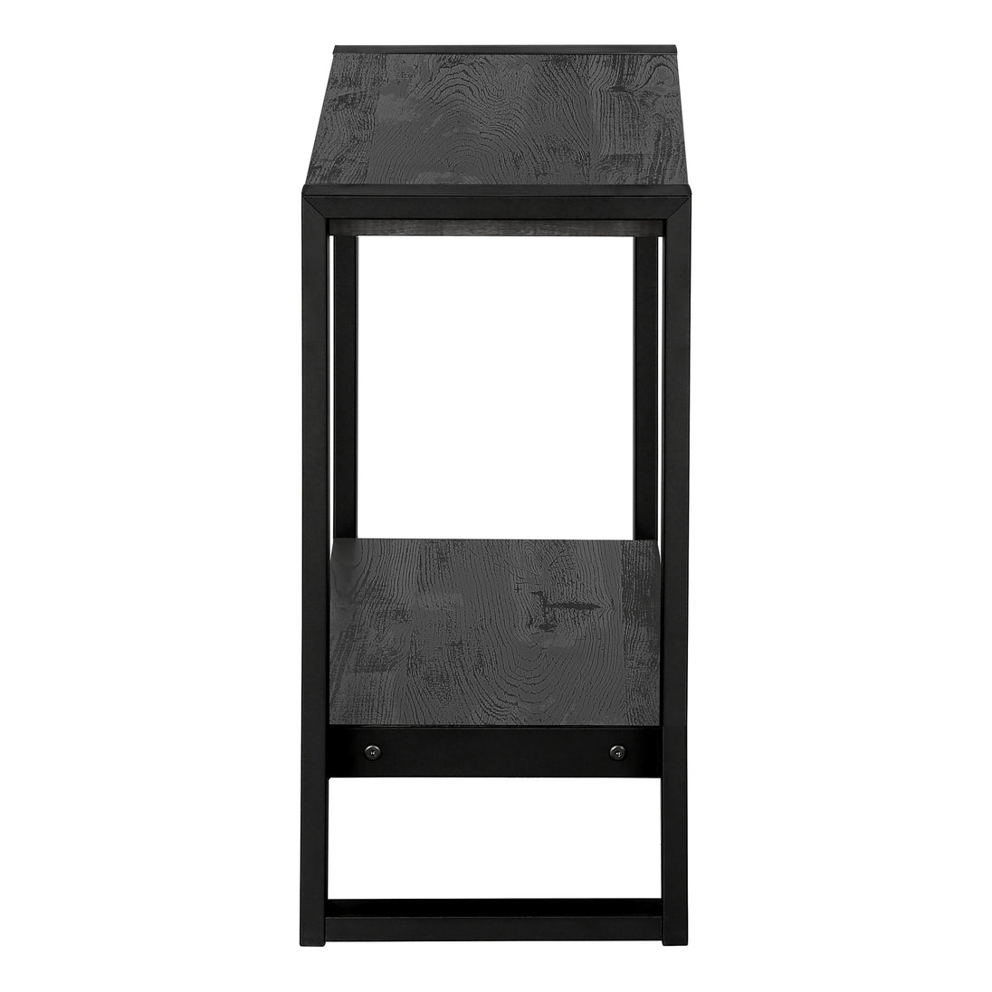 I 2862 Accent Table - Black Reclaimed Wood-Look / Black Metal - Furniture Depot (7881103704312)