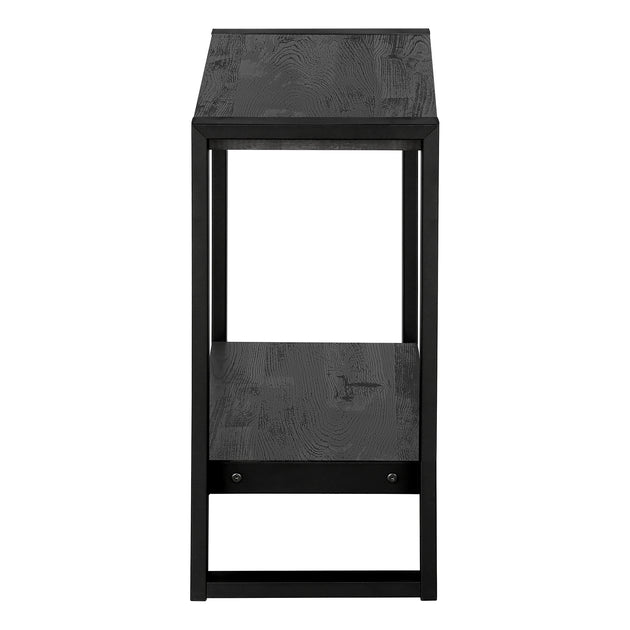 I 2862 Accent Table - Black Reclaimed Wood-Look / Black Metal - Furniture Depot (7881103704312)