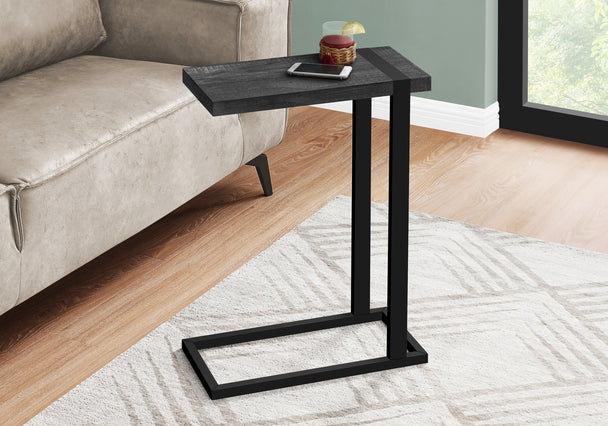 I 2863 Accent Table - Black Reclaimed Wood-Look / Black Metal - Furniture Depot (7881103900920)