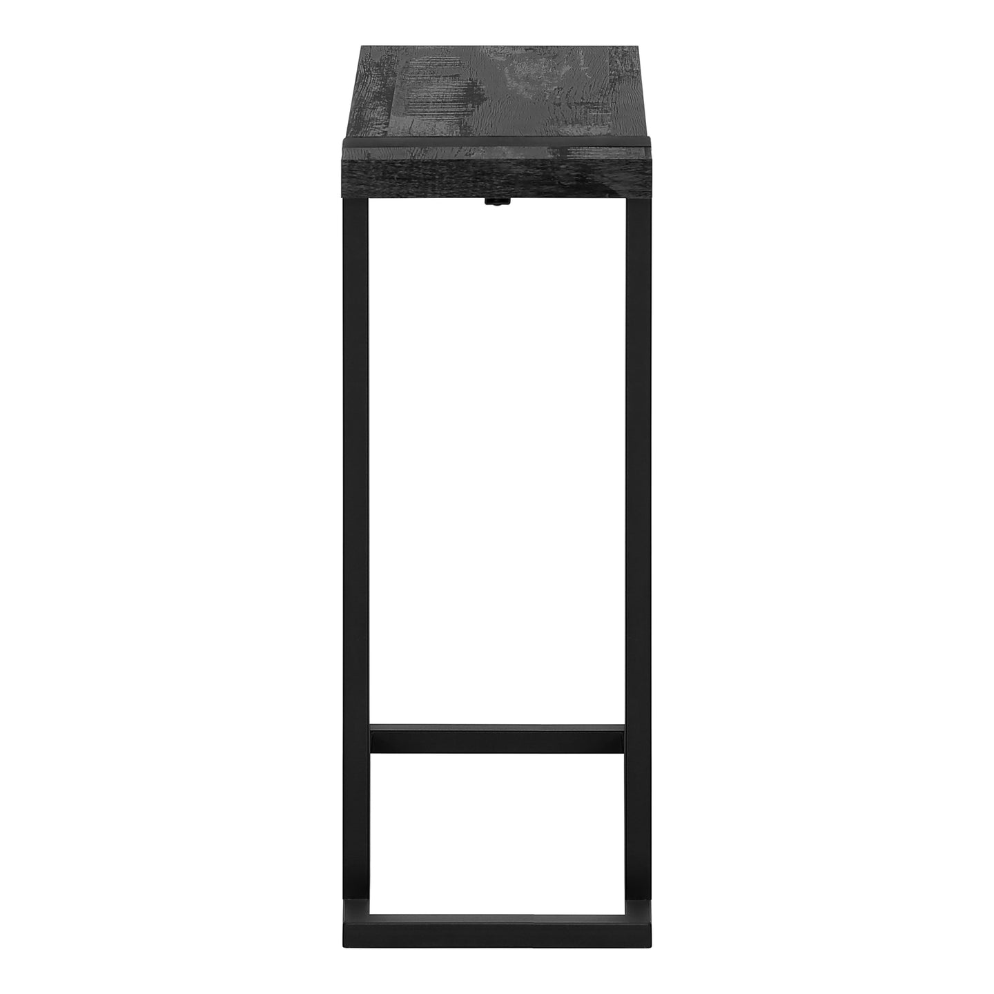 I 2863 Accent Table - Black Reclaimed Wood-Look / Black Metal - Furniture Depot (7881103900920)