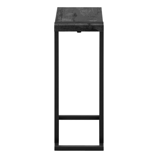 I 2863 Accent Table - Black Reclaimed Wood-Look / Black Metal - Furniture Depot (7881103900920)