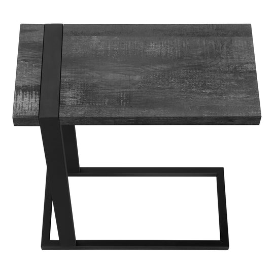 I 2863 Accent Table - Black Reclaimed Wood-Look / Black Metal - Furniture Depot (7881103900920)