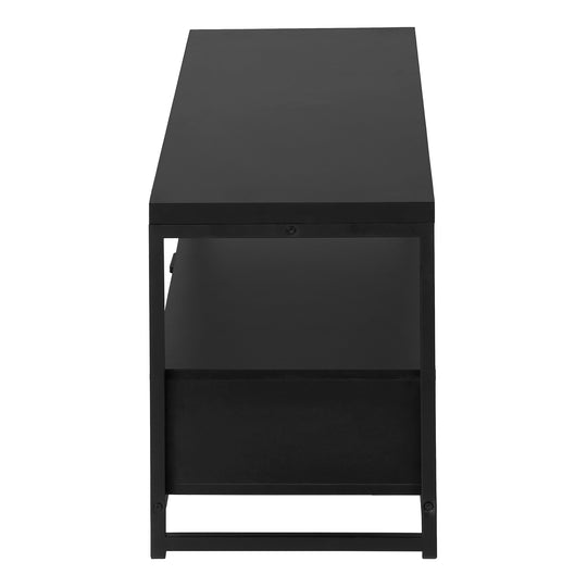 I 2870 Tv Stand - 48"L / Black / Black Metal - Furniture Depot