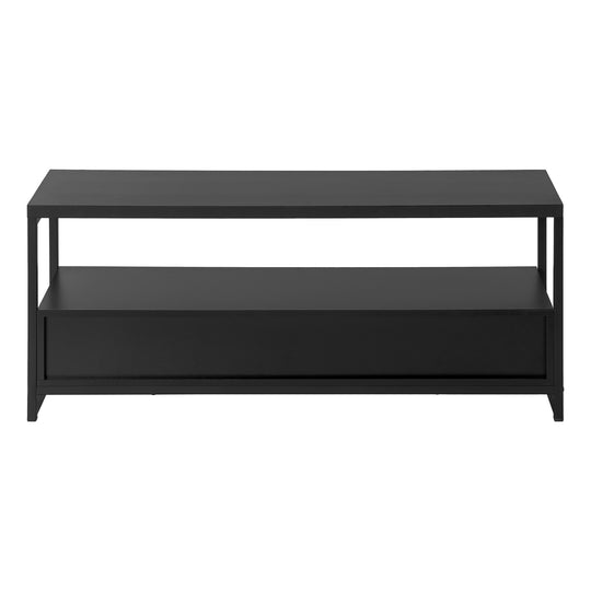 I 2870 Tv Stand - 48"L / Black / Black Metal - Furniture Depot