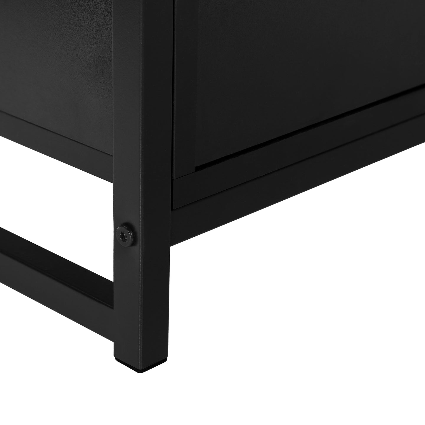 I 2870 Tv Stand - 48"L / Black / Black Metal - Furniture Depot