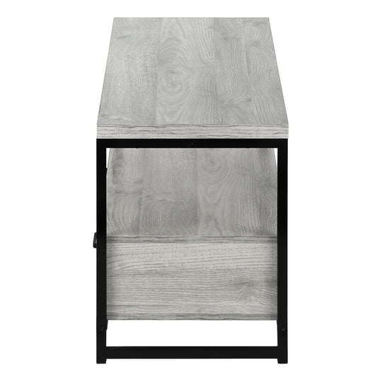 I 2871 Tv Stand - 48"L / Grey / Black Metal - Furniture Depot (7881104359672)