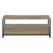 I 2872 Tv Stand - 48"L / Dark Taupe / Black Metal - Furniture Depot (7881104523512)