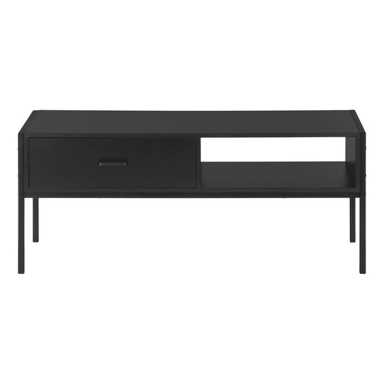 I 2874 Tv Stand - 48"L / Black / Black Metal - Furniture Depot (7881104720120)