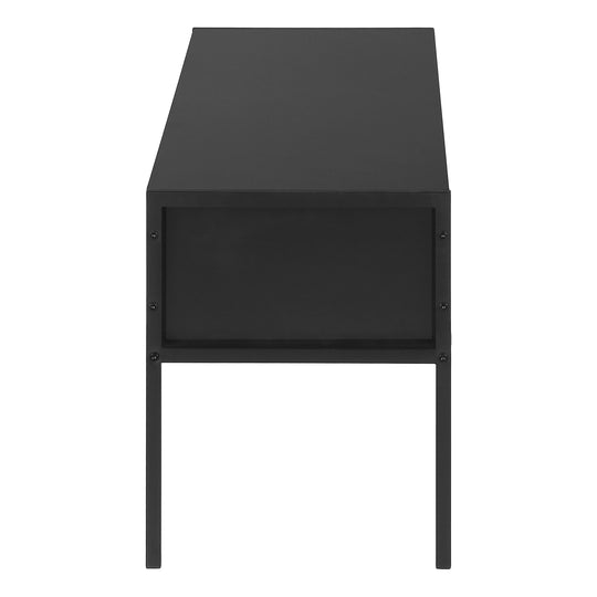 I 2874 Tv Stand - 48"L / Black / Black Metal - Furniture Depot (7881104720120)