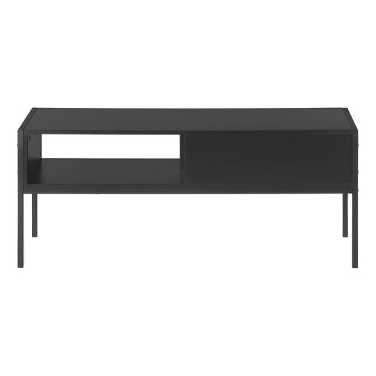 I 2874 Tv Stand - 48"L / Black / Black Metal - Furniture Depot (7881104720120)