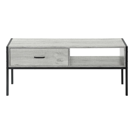 I 2875 Tv Stand - 48"L / Grey / Black Metal - Furniture Depot (7881104851192)