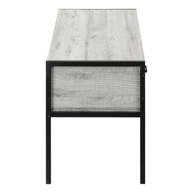 I 2875 Tv Stand - 48"L / Grey / Black Metal - Furniture Depot (7881104851192)