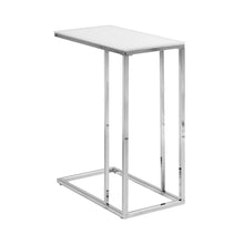Load image into Gallery viewer, I 3000 Accent Table - Chrome Metal With Frosted Tempered Glass - Furniture Depot (7881105113336)