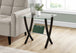 I 3021 Accent Table - Espresso Bentwood With Tempered Glass - Furniture Depot (7881105932536)