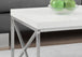 I 3028 Coffee Table - Glossy White With Chrome Metal - Furniture Depot (7881106194680)