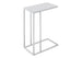 I 3037 Accent Table - White Metal With Frosted Tempered Glass - Furniture Depot (7881106850040)