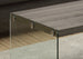 I 3054 Coffee Table - Dark Taupe With Tempered Glass - Furniture Depot (7881107603704)