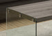 I 3054 Coffee Table - Dark Taupe With Tempered Glass - Furniture Depot (7881107603704)