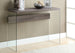 I 3055 Accent Table - 44"L / Dark Taupe / Tempered Glass - Furniture Depot (7881107669240)