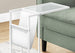 I 3067 Accent Table - White / White Metal With A Magazine Rack - Furniture Depot (7881108488440)