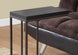 I 3088 Accent Table - Espresso / Bronze Metal - Furniture Depot (7881109045496)