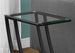 I 3089 Accent Table - Black Metal With Tempered Glass - Furniture Depot (7881109111032)