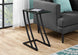 I 3089 Accent Table - Black Metal With Tempered Glass - Furniture Depot (7881109111032)