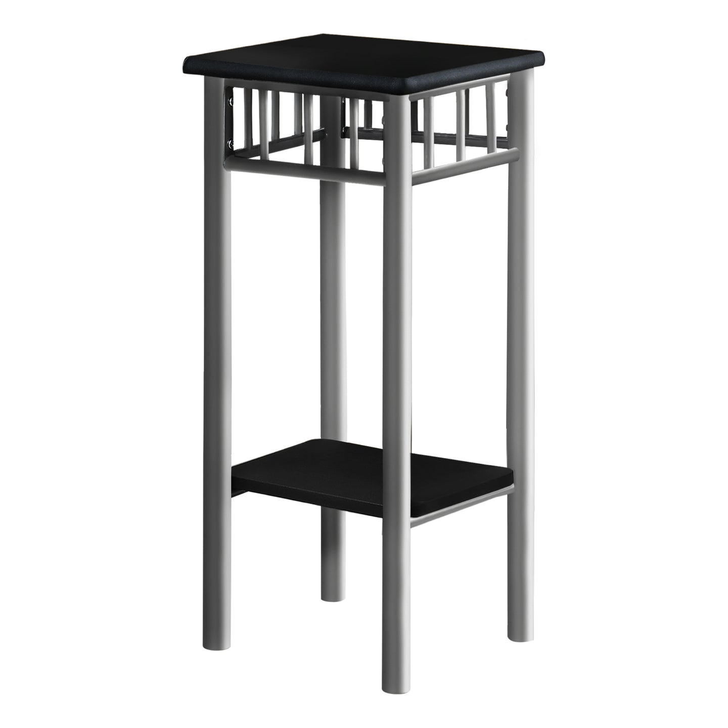 I 3094 Accent Table - Black / Silver Metal - Furniture Depot (7881109438712)