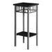 I 3094 Accent Table - Black / Silver Metal - Furniture Depot (7881109438712)