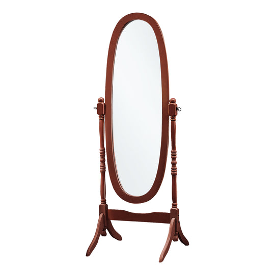 I 3101 Mirror - 59"H / Walnut Oval Wood Frame - Furniture Depot