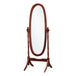 I 3101 Mirror - 59"H / Walnut Oval Wood Frame - Furniture Depot