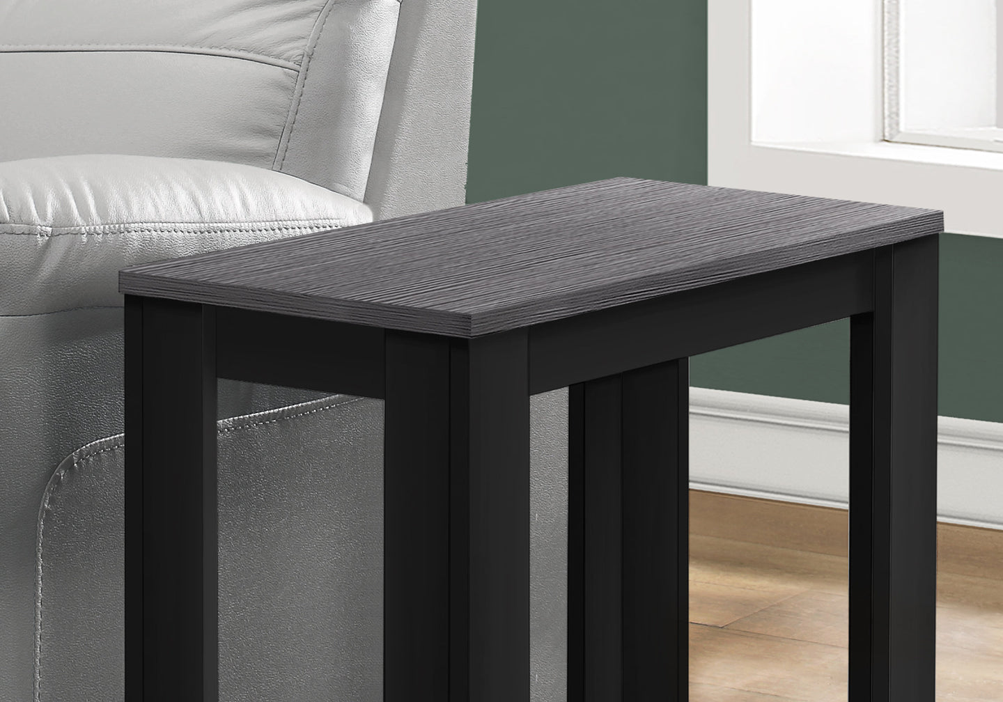 I 3134 Accent Table - Black / Grey Top - Furniture Depot (7881110421752)