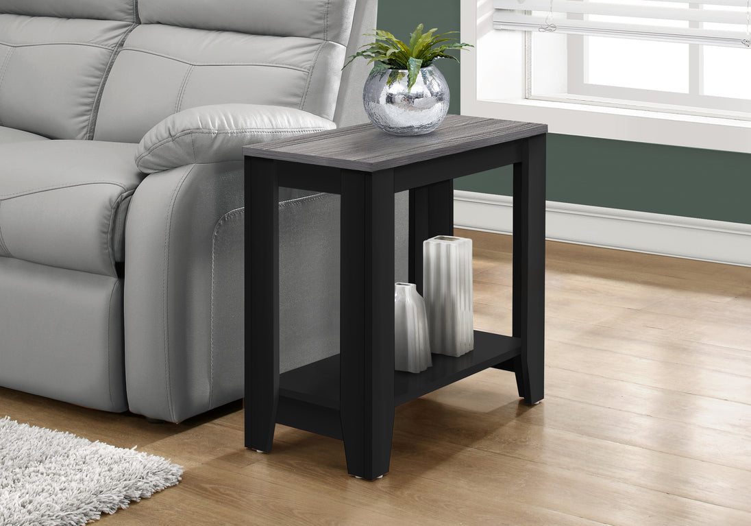 I 3134 Accent Table - Black / Grey Top - Furniture Depot (7881110421752)