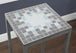 I 3145 Accent Table - Grey / Blue Tile Top / Hammered Silver - Furniture Depot (7881110782200)