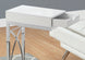 I 3170 Accent Table - Chrome Metal / Glossy White With A Drawer - Furniture Depot (7881111142648)