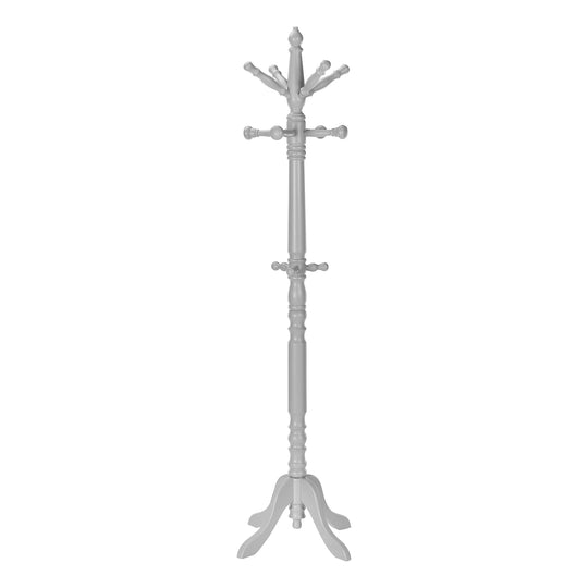 I 3179 Coat Rack - 73"H / Grey Wood Traditional Style - Furniture Depot (7881111273720)